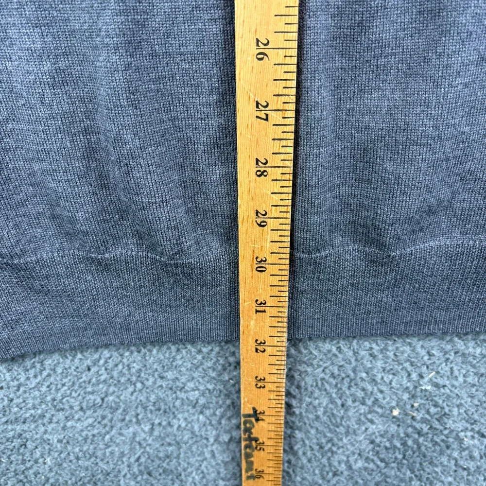 JOS A BANK Mens XXL 100 Italian Merino Wool 14 Zip‎ Sweater Grey